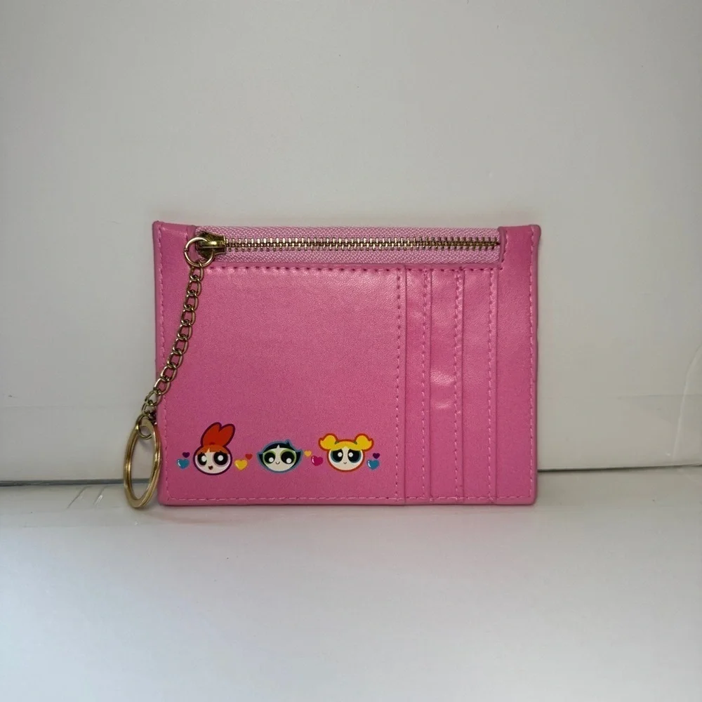 Pink and Yellow Powerpuff Girls Flat wallet NWT